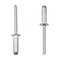 Blind rivet no. 1071 open type round-headed aluminium / stainless steel A2